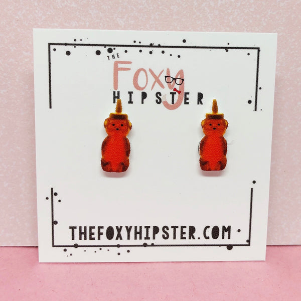 Honey Bear stud Earrings