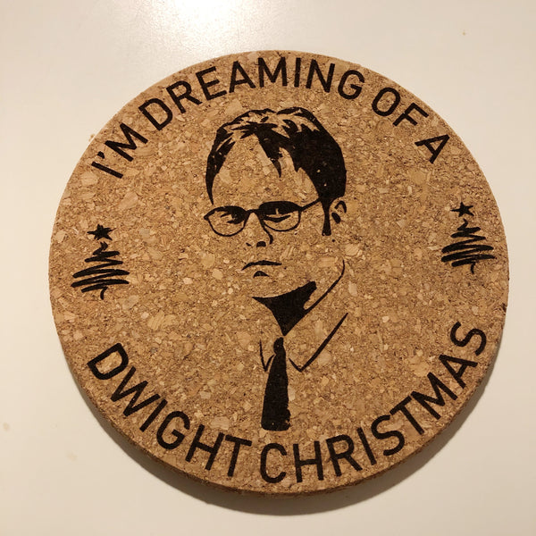 I’m Dreaming if a Dwight Christmas 7” Trivet