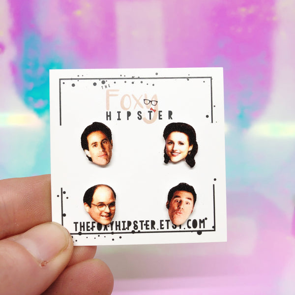 Mix and Match Seinfeld Stud Earrings