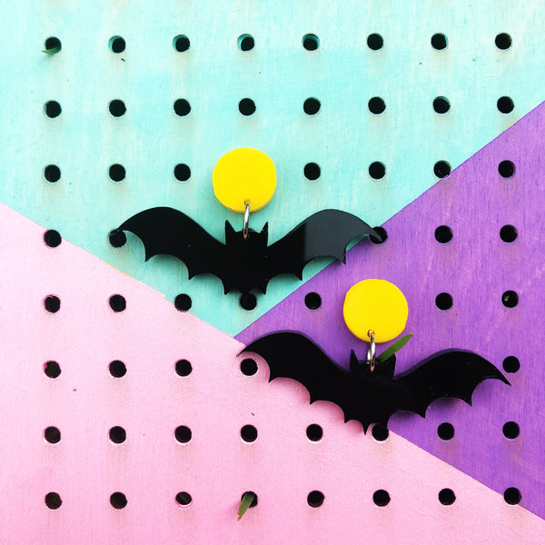 Bat Dangle Earrings