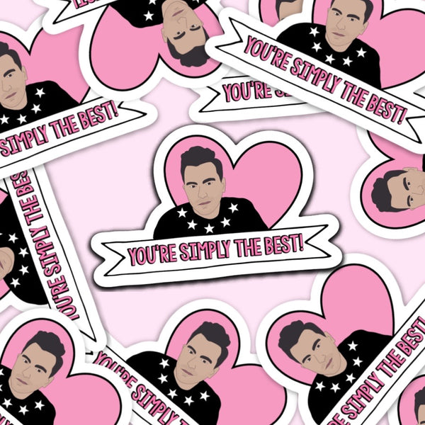 David Simply The Best Vinyl Sticker
