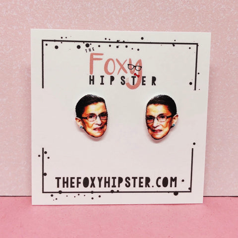 Ruth Bader Ginsburg Stud Earrings