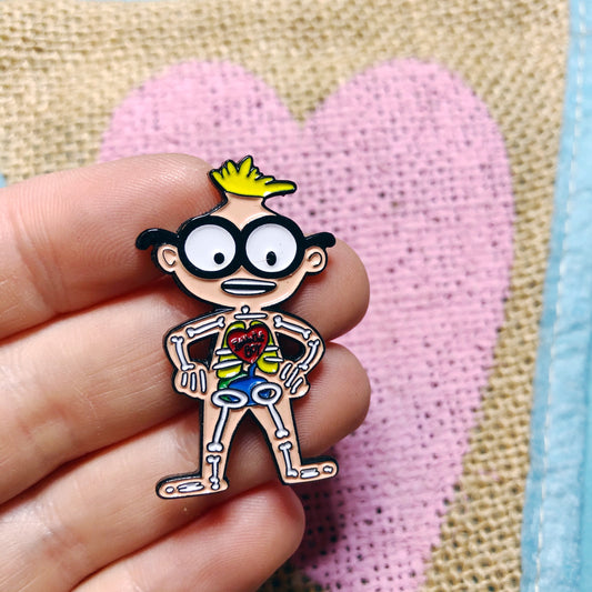 Inside Out Boy Enamel Pin