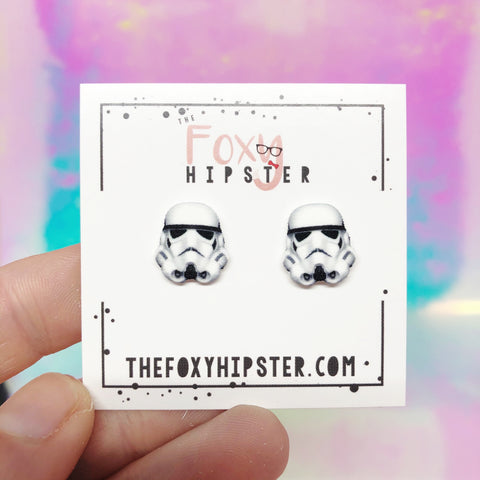 Stormtrooper Stud Earrings