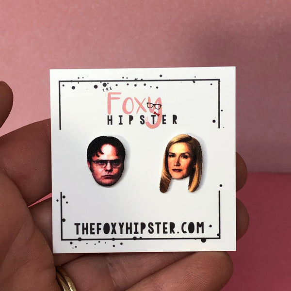 Dwight and Angela Stud Earrings