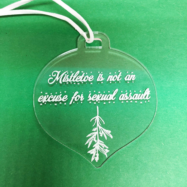 The Office Christmas Mistletoe Quote Ornament