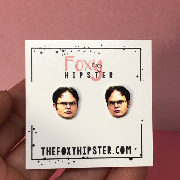 Dwight Schrute Stud Earrings The Office