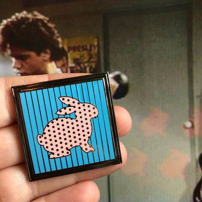 Full House Framed Bunny Wallpaper Enamel Pin