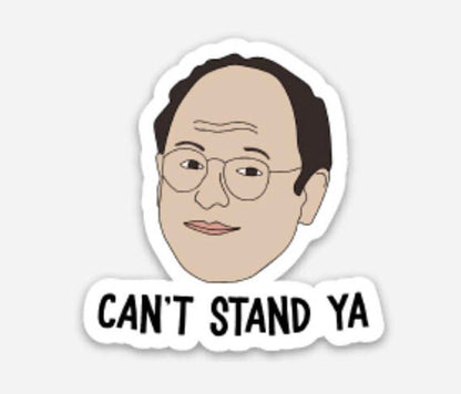 George Costanza Seinfeld Vinyl Sticker