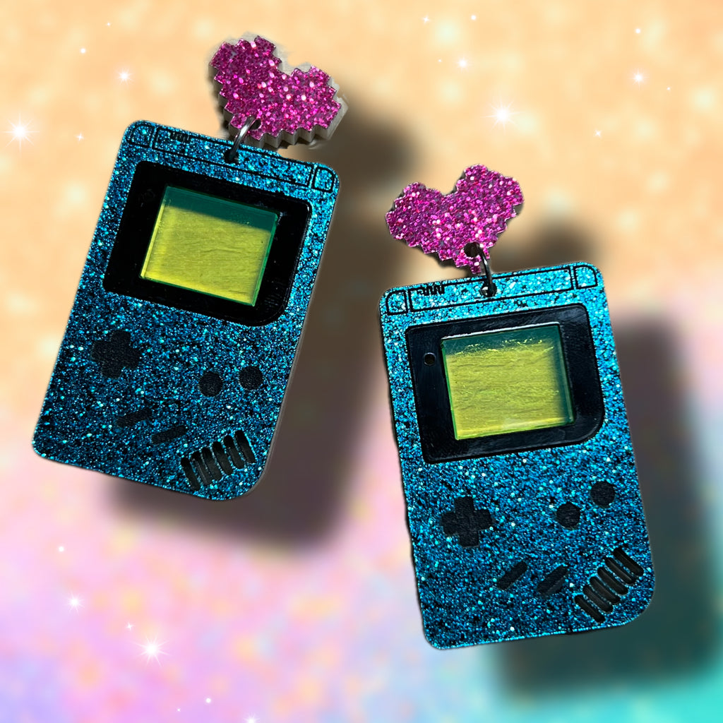 Game Boy Dangle Earrings
