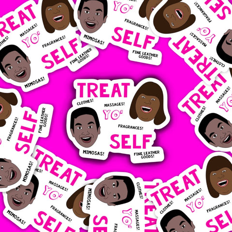 Treat Yo Self Vinyl Sticker