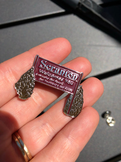 Scranton Enamel Pin