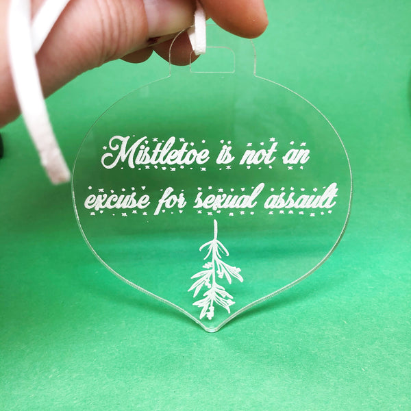 The Office Christmas Mistletoe Quote Ornament