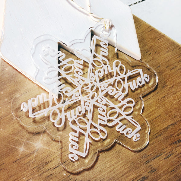 Fuckflake Snowflake Fuck 2020 Christmas Ornament