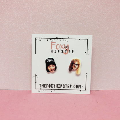 Waynes World Stud Earrings