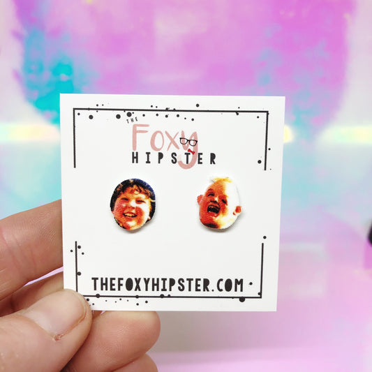 The Goonies Sloth and Chunk Stud Earrings