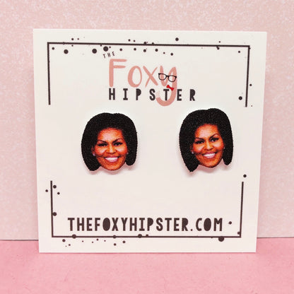 Michelle Obama Stud Earrings
