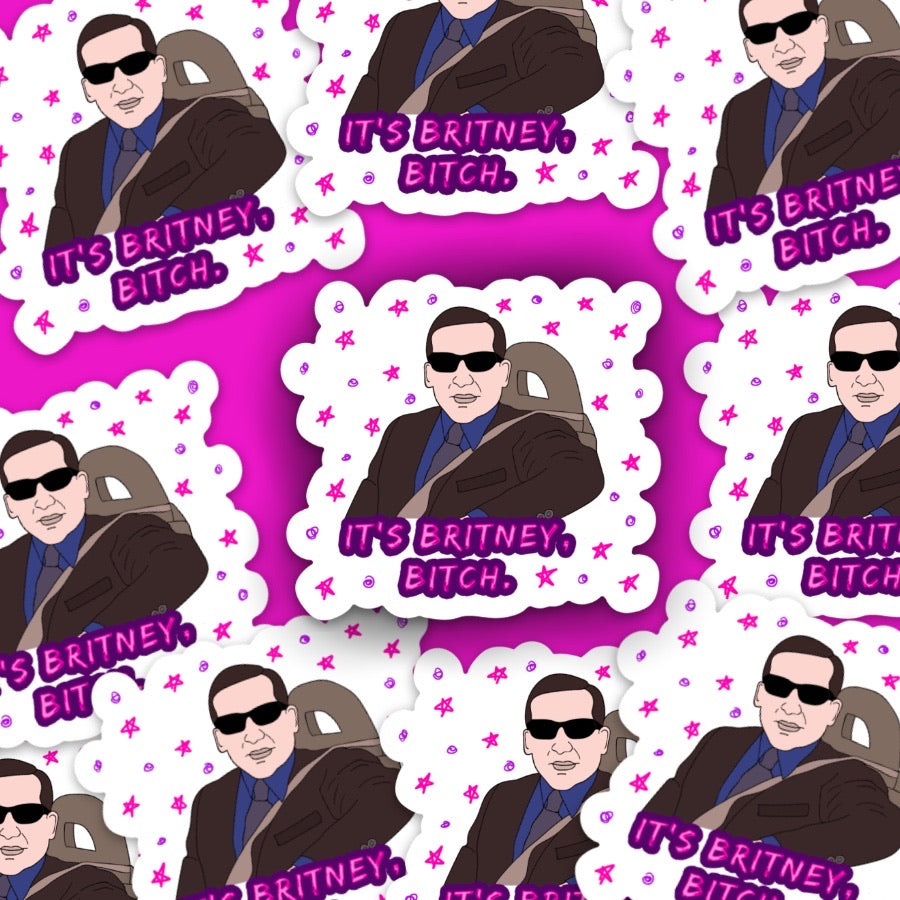 Michael Scott It’s Britney Bitch The Office Vinyl Sticker
