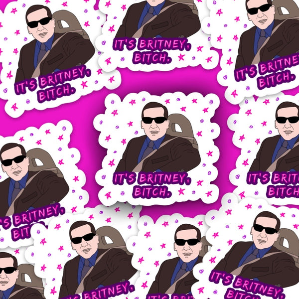Michael Scott It’s Britney Bitch The Office Vinyl Sticker