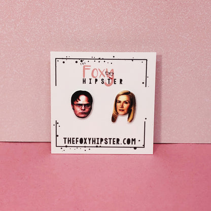 Dwight and Angela Stud Earrings