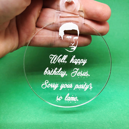 The Office Christmas Jesus Quote Ornament