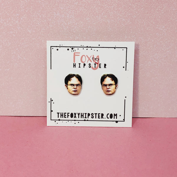 Dwight Schrute Stud Earrings The Office