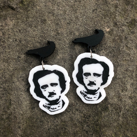 Edgar Allan Poe Dangle Earrings