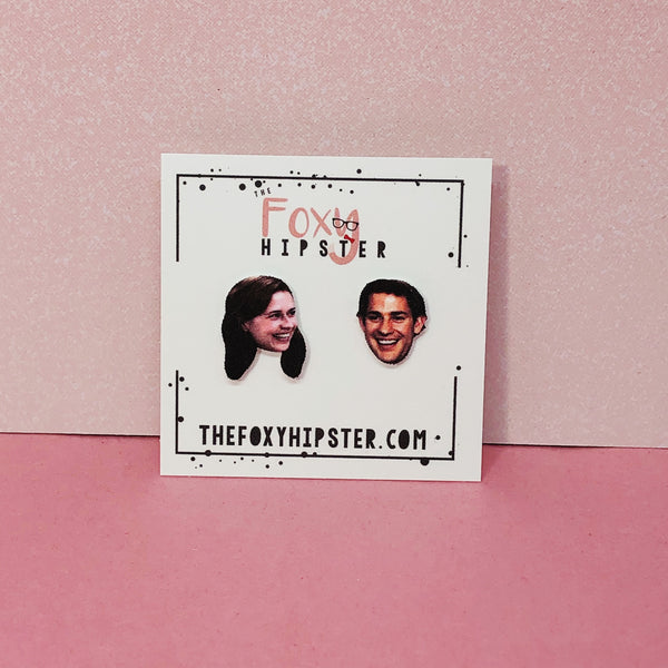 Jim And Pam Stud Earrings