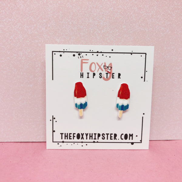 Bomb pop popsicle Stud Earrings