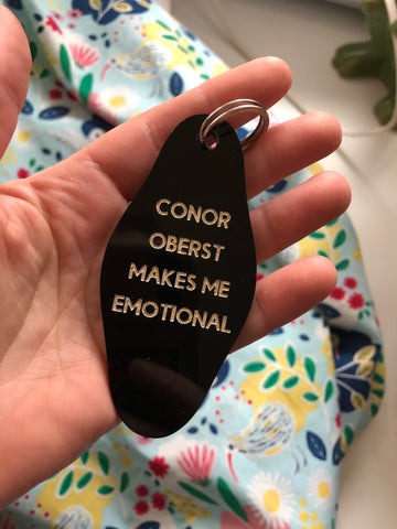 Conor Oberst Makes Me Emotional Key Chain
