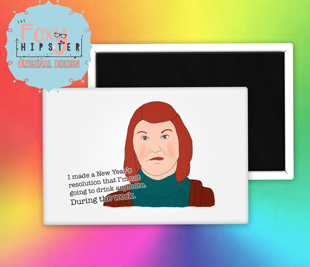 The Office Meredith Palmer Drinking Quote Fridge Magnet