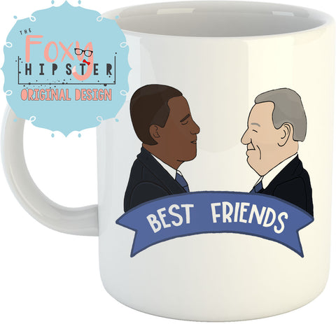 Obama and Biden Best Friends 11oz coffee mug