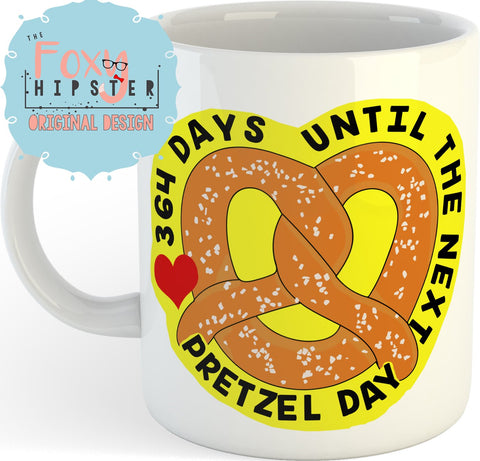 Pretzel Day Countdown 11oz coffee mug The Office Inspired