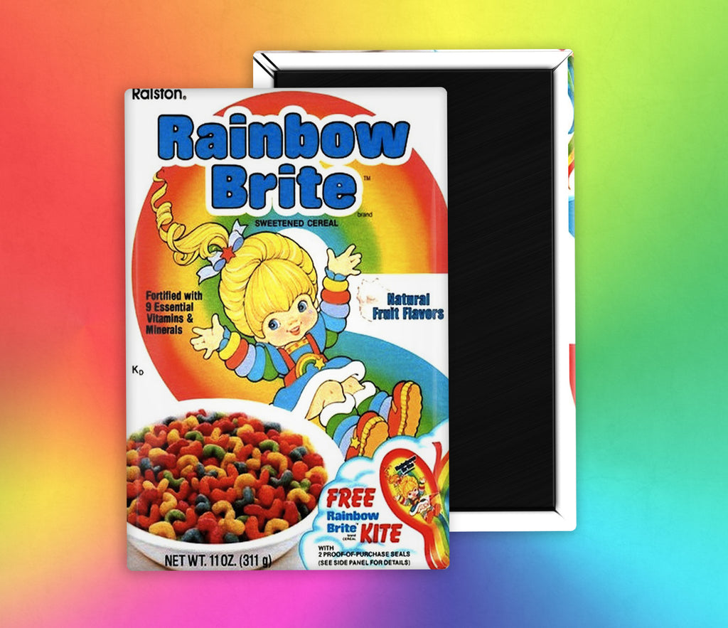 Rainbow Brite Cereal  Fridge Magnet