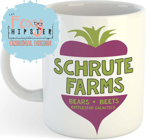 Schrute Farms 11oz coffee mug The Office Inspired