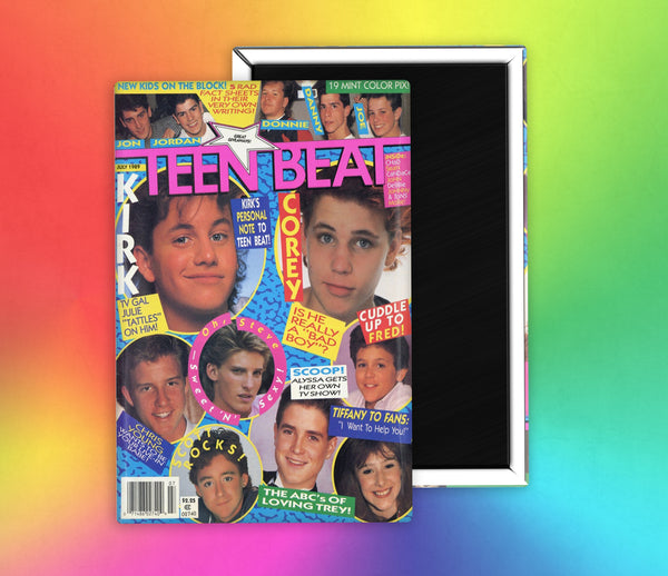 Bop Teen Beat Teen Magazine Corey Haim Kirk Cameron Fridge Magnet