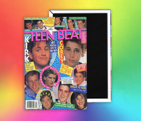 Bop Teen Beat Teen Magazine Corey Haim Kirk Cameron Fridge Magnet