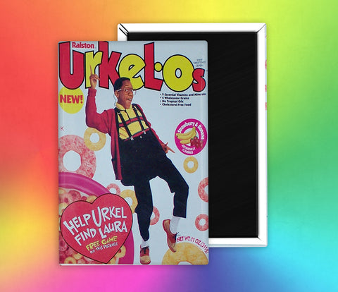 Urkelos Cereal 90's Steve Urkel Fridge Magnet